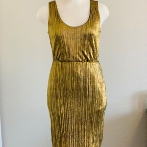 Gold shimmer dress
